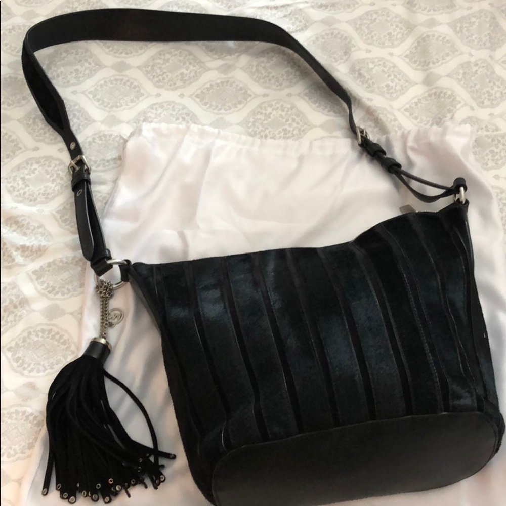Michael Kors Black Haircalf Leather Bag